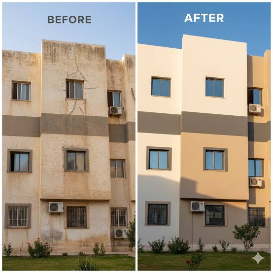 عمل جديد لـ لدهانات الداخليه والخارجيه 